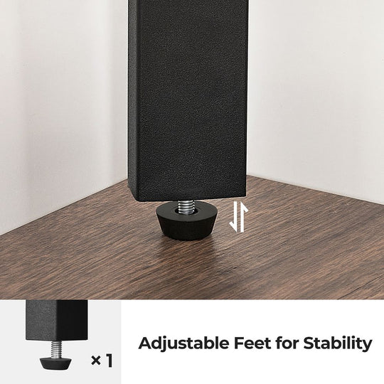 Corner Shelf Stand | 4-Tier Floor Storage Shelving