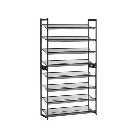 Eight Tier Shoe Rack | Metal Organizer For Large Collections