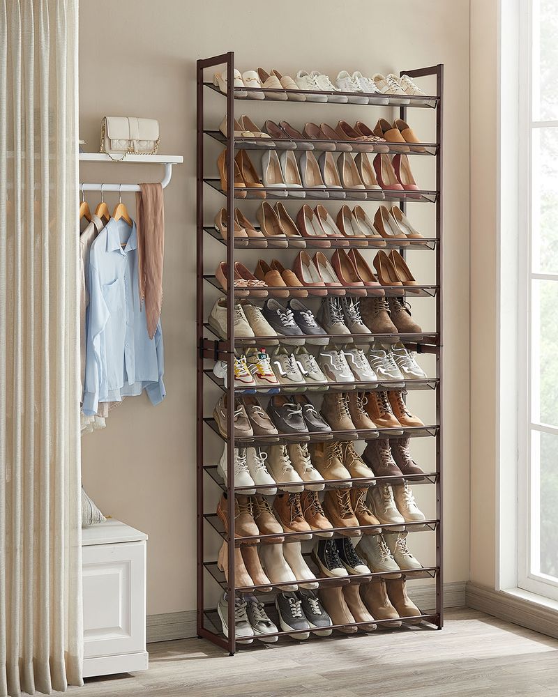 Tall Metal Shoe Rack | 12-Tier Shoe Storage