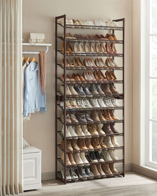 Tall Metal Shoe Rack | 12-Tier Shoe Storage