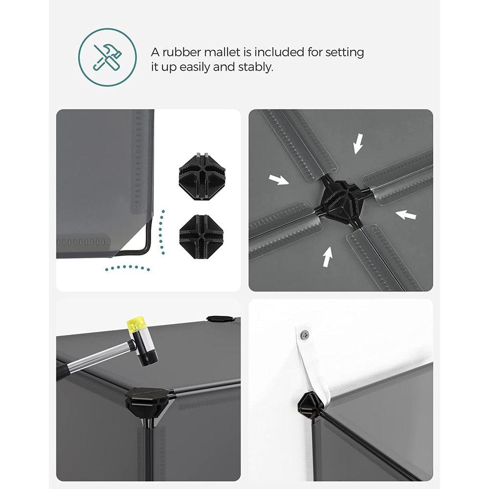 Modular Cube Storage Organizer | DIY Plastic Shelving Unit