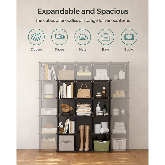 Modular Cube Storage Organizer | DIY Plastic Shelving Unit