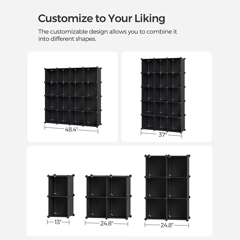 Modular Cube Storage Organizer | DIY Plastic Shelving Unit