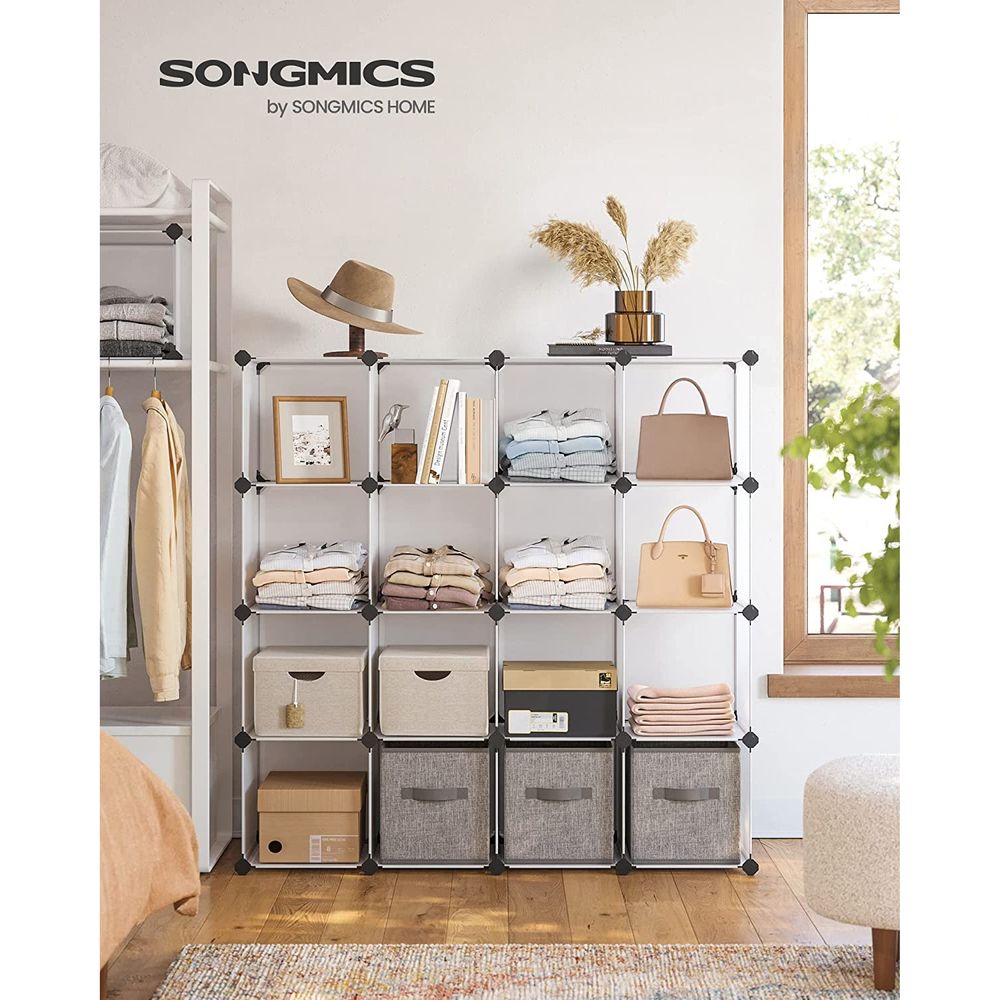 Modular Cube Storage Organizer | DIY Plastic Shelving Unit