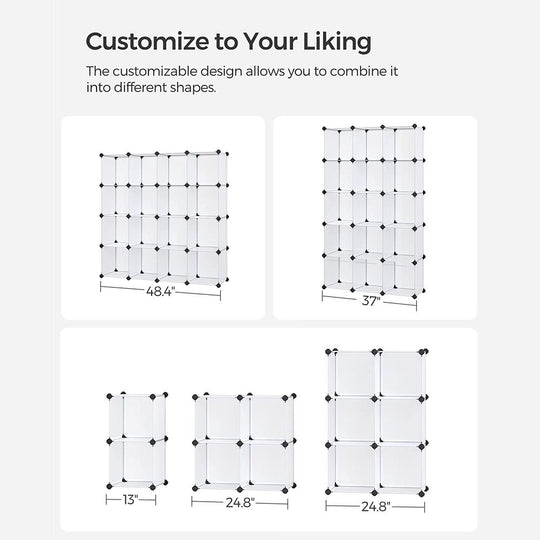 Modular Cube Storage Organizer | DIY Plastic Shelving Unit