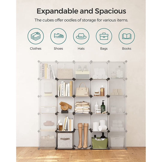 Modular Cube Storage Organizer | DIY Plastic Shelving Unit