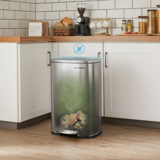 Step Pedal Trash Can | Quiet Close Lid For Kitchens