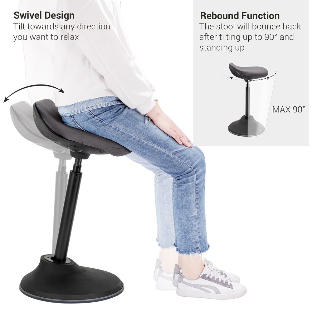 Standing Desk Stool | Adjustable Height Sit-Stand Chair