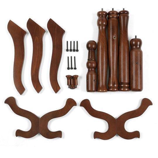 Wood Coat Rack | Freestanding 11-Hook Entryway Stand