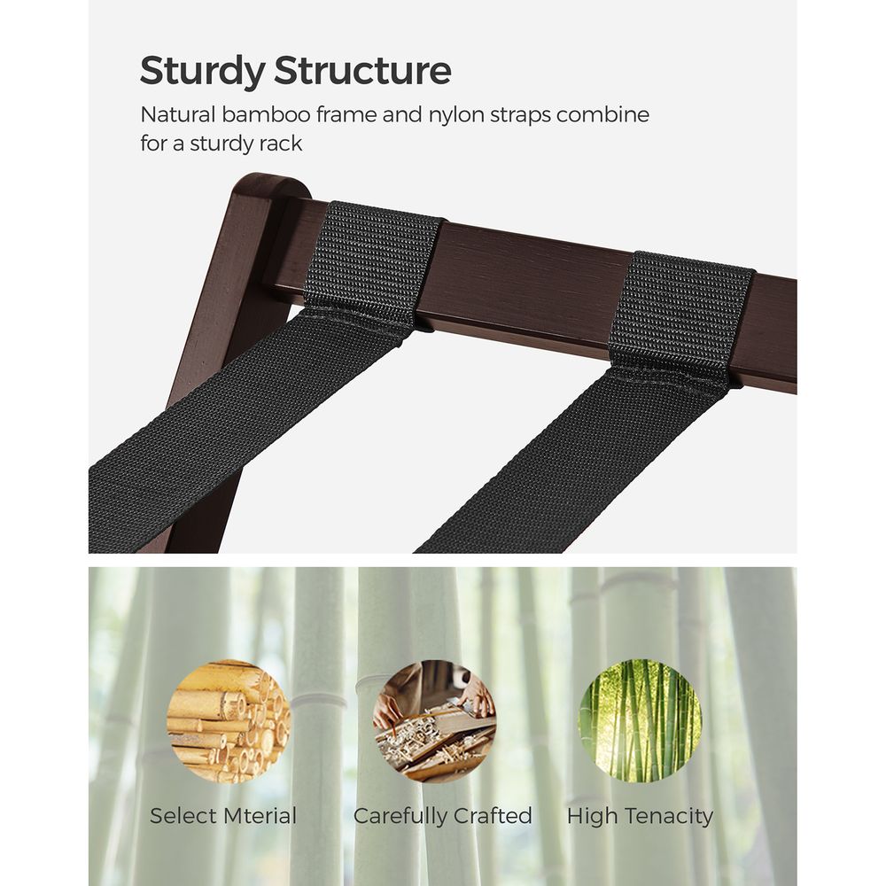 Folding Luggage Rack | Suitcase Stand With Lower Shelf