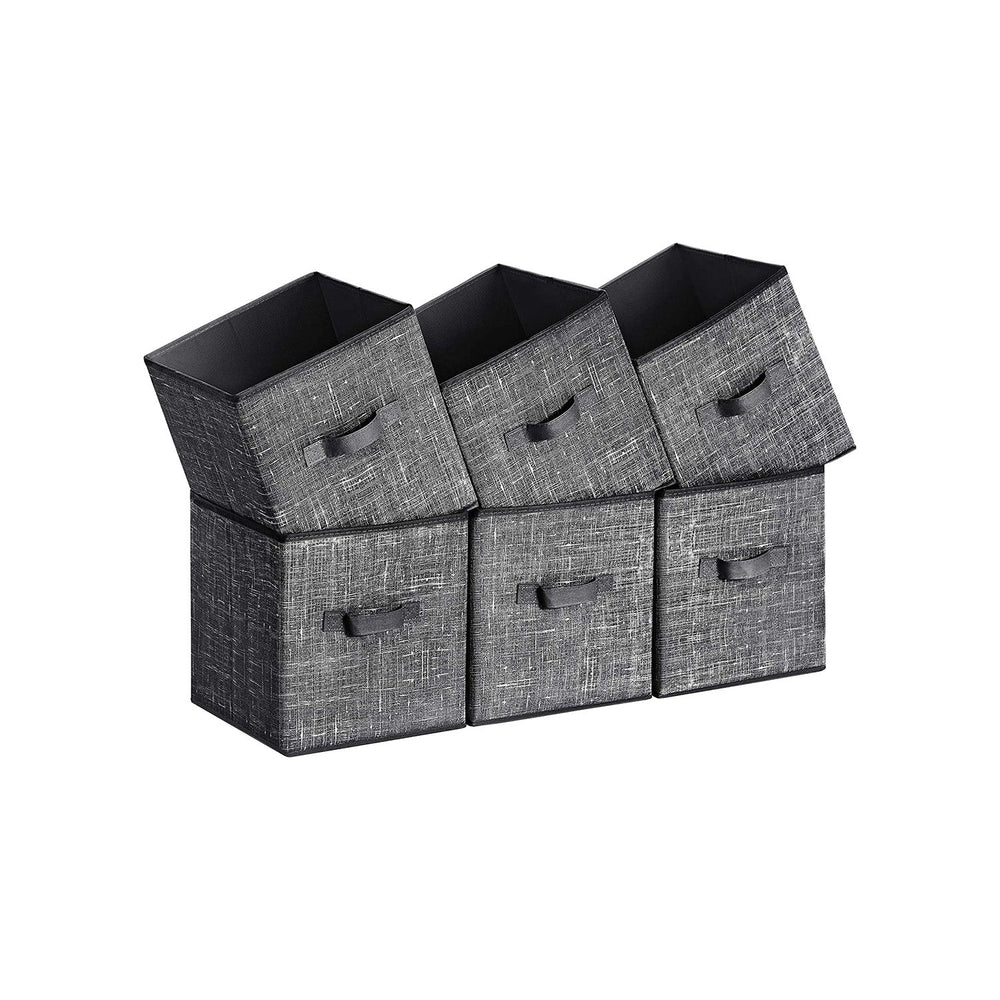 Fabric Storage Cubes | Set of 6 Foldable Storage Bins
