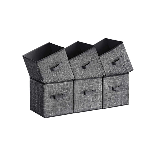 Fabric Storage Cubes | Set of 6 Foldable Storage Bins