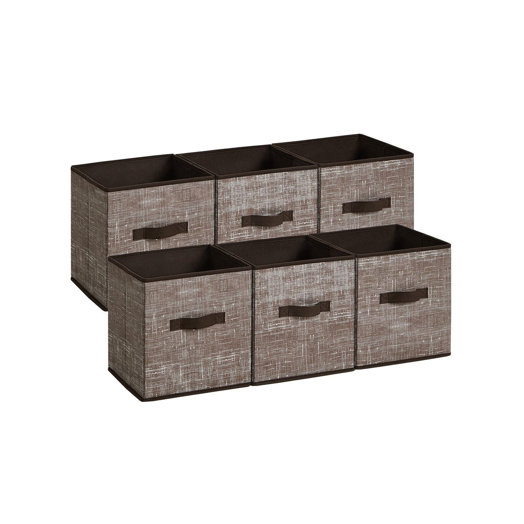 Fabric Storage Cubes | Set of 6 Foldable Storage Bins
