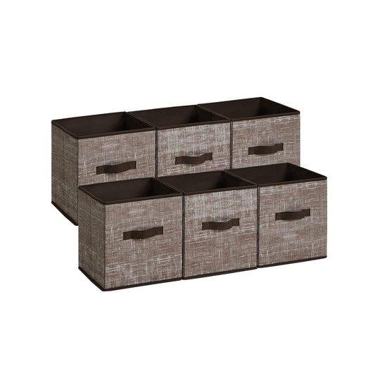 Fabric Storage Cubes | Set of 6 Foldable Storage Bins