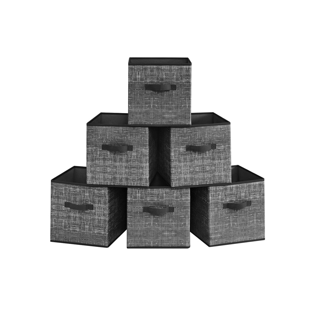 Fabric Storage Cubes | Set of 6 Foldable Storage Bins