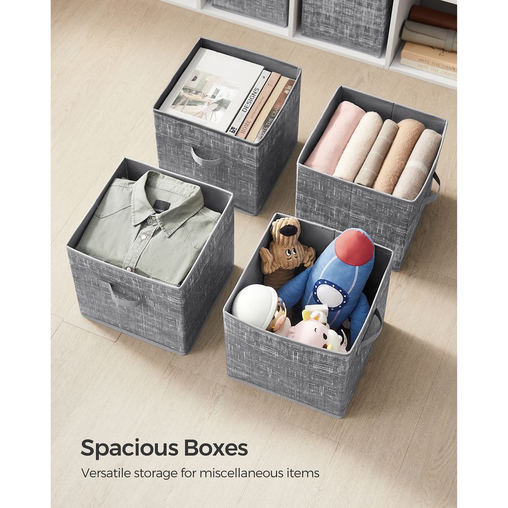 Fabric Storage Cubes | Set of 6 Foldable Storage Bins