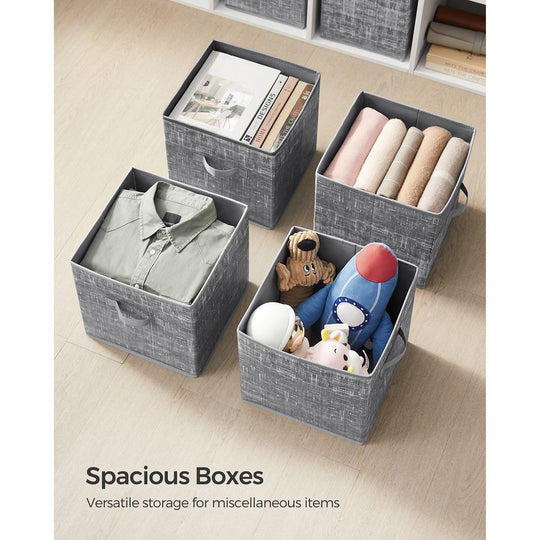 Fabric Storage Cubes | Set of 6 Foldable Storage Bins
