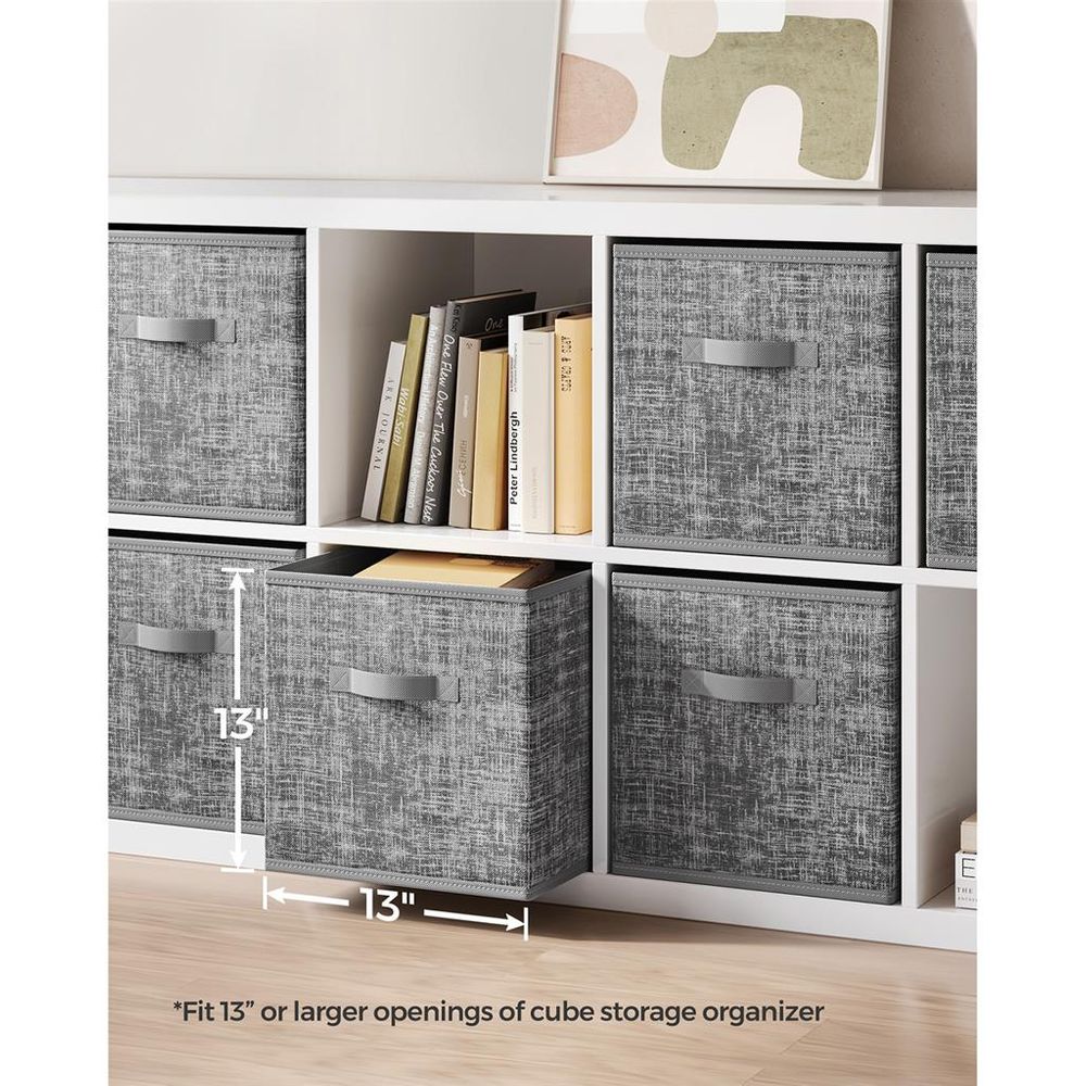 Fabric Storage Cubes | Set of 6 Foldable Storage Bins
