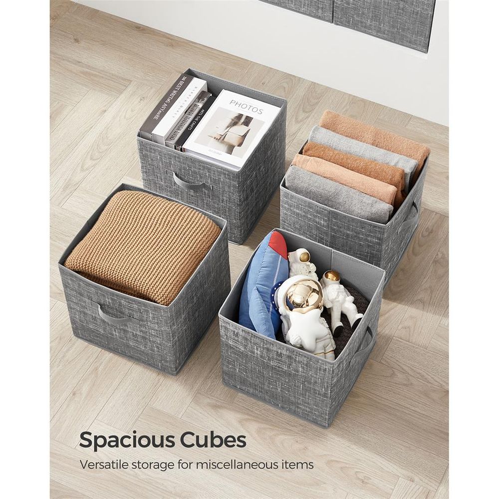 Fabric Storage Cubes | Set of 6 Foldable Storage Bins