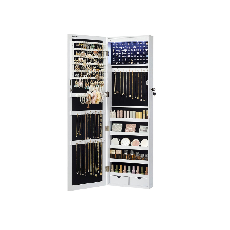 Jewelry Armoire Organizer | Full-Length Mirror Storage