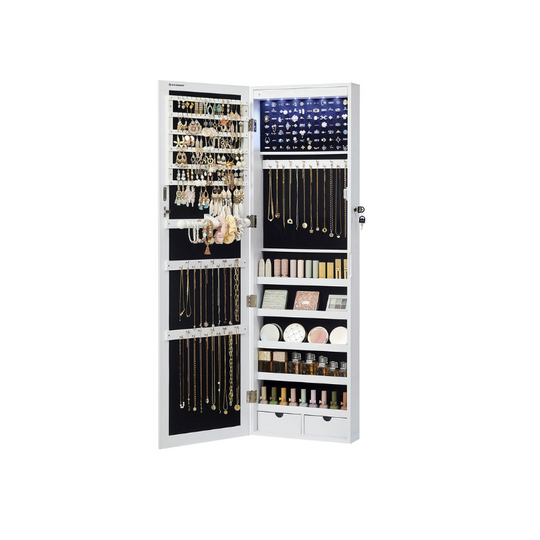 Jewelry Armoire Organizer | Full-Length Mirror Storage