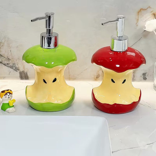 Sculpted Fruit Soap Dispenser | Pump Top Bathroom Accessory