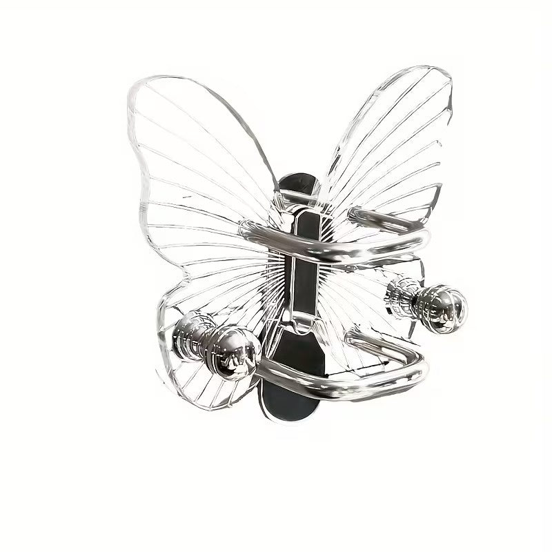 Butterfly Wall Storage Rack | Decorative Bathroom Organizer