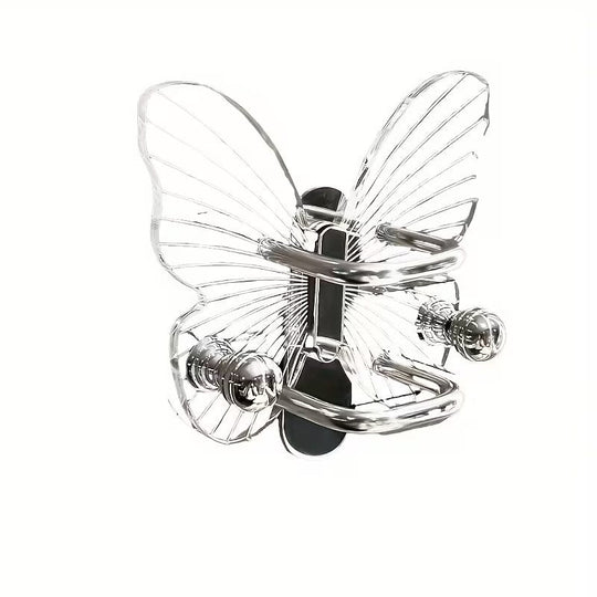Butterfly Wall Storage Rack | Decorative Bathroom Organizer