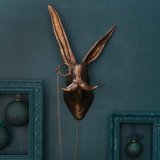 Novelty Animal Head Wall Decor | Deer With Glasses Sculpture