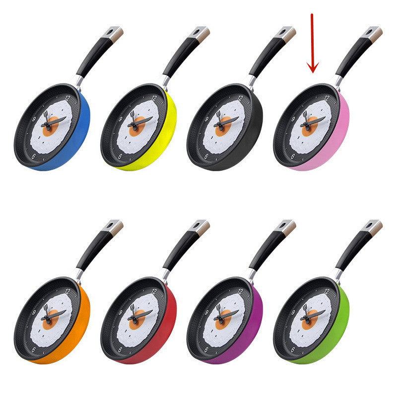 Frying Pan Wall Clock | Novelty Kitchen Decor
