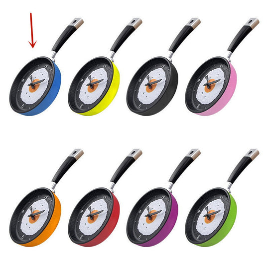 Frying Pan Wall Clock | Novelty Kitchen Decor
