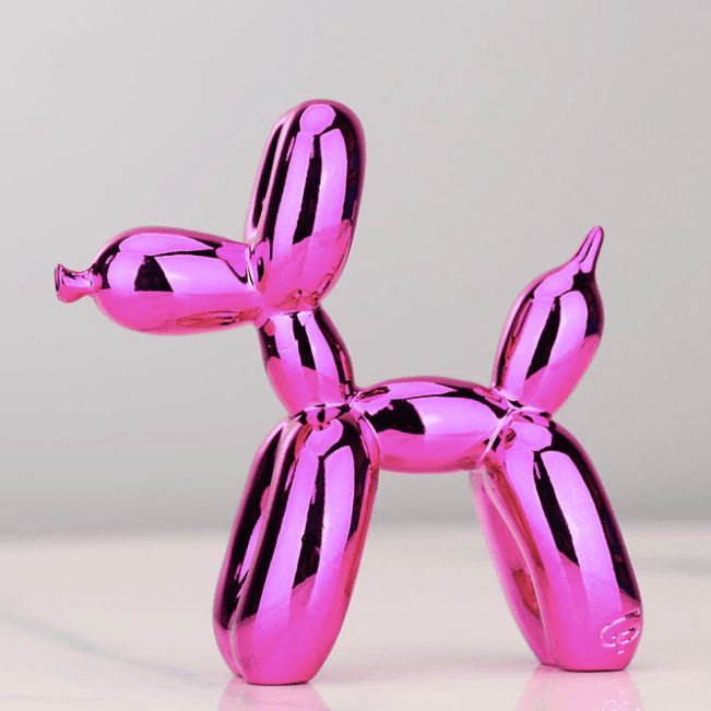 Balloon Dog Sculpture | Chrome-Finish Decorative Accent