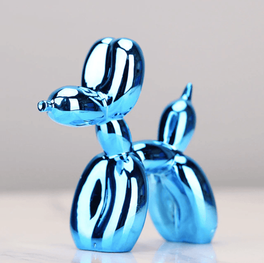 Balloon Dog Sculpture | Chrome-Finish Decorative Accent