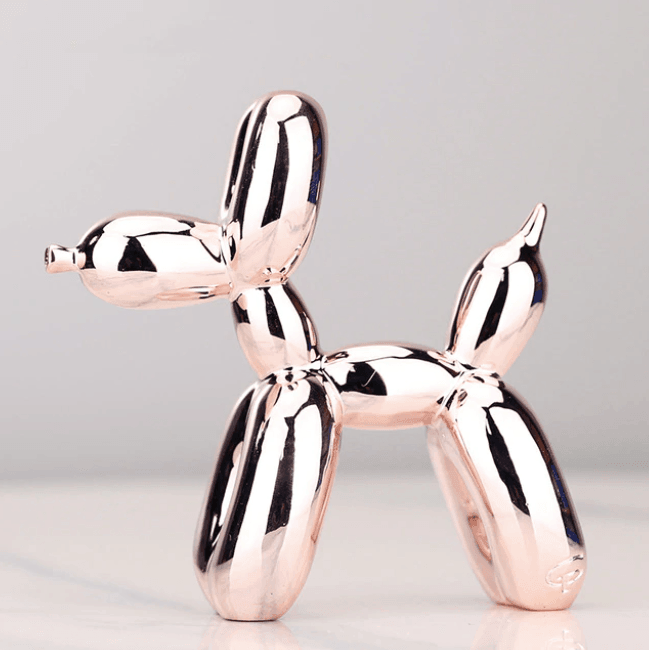 Balloon Dog Sculpture | Chrome-Finish Decorative Accent