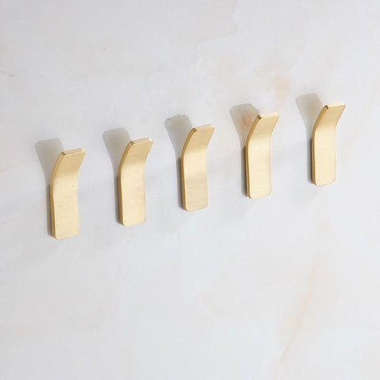 Wall Mounted Coat Hooks | Set of 5 Hallway Hooks