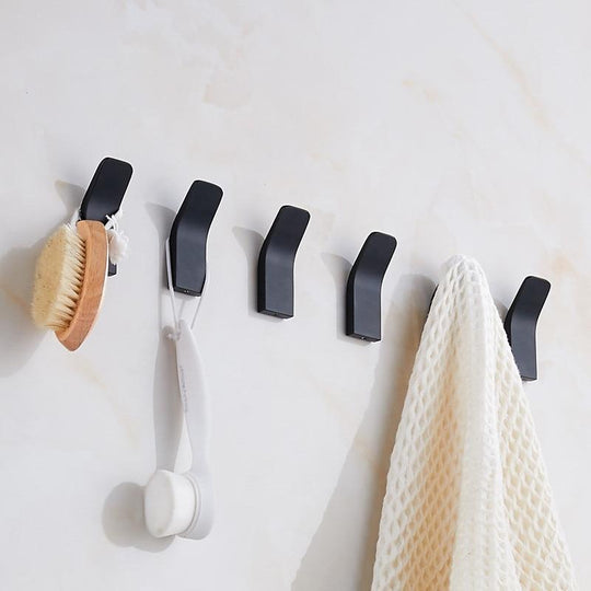 Wall Mounted Coat Hooks | Set of 5 Hallway Hooks