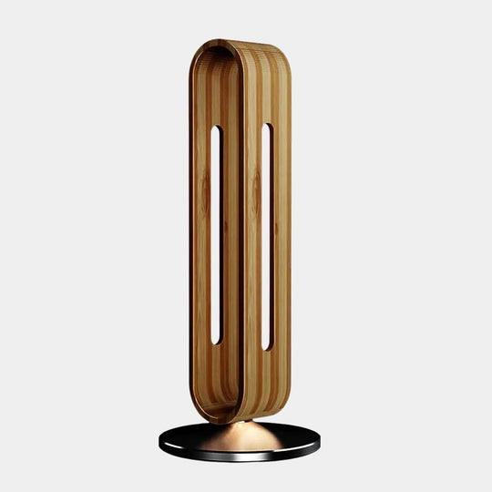 Wood Headphone Stand | Metal Base Desk Organizer