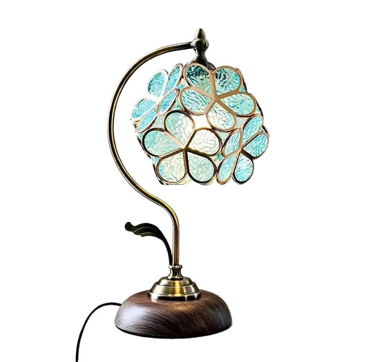 Petal Glass Table Lamp | Mosaic Shade Reading Light