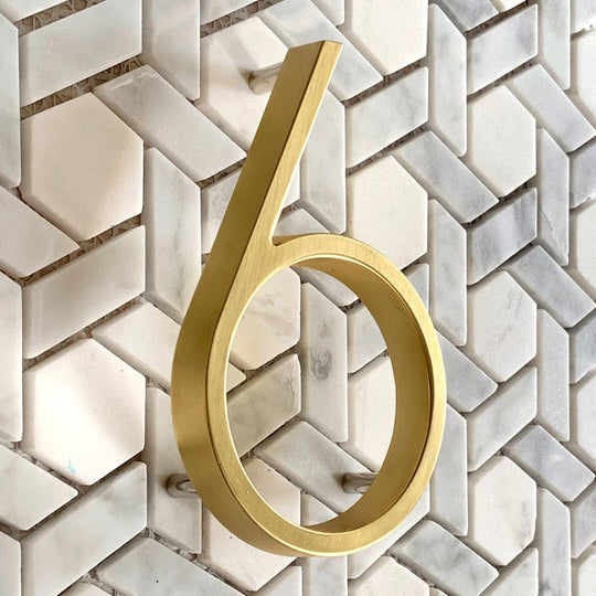 Modern House Numbers | Wall-Mounted Address Digits