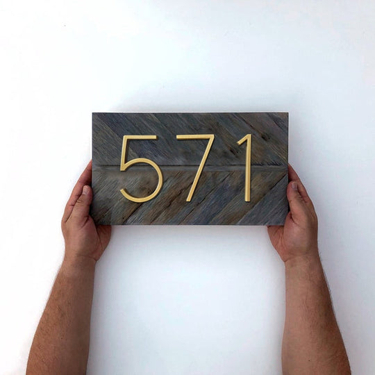 Modern House Numbers | Wall-Mounted Address Digits