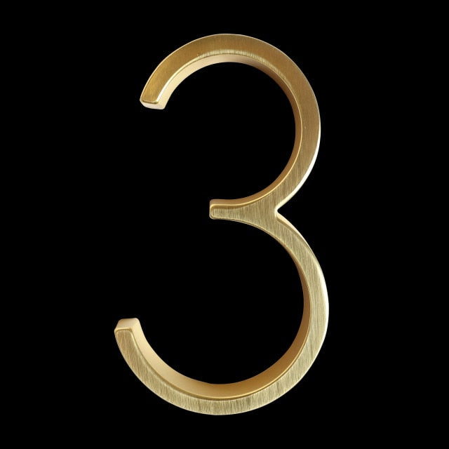 Modern House Numbers | Wall-Mounted Address Digits
