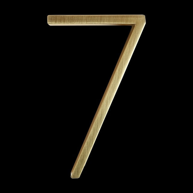 Modern House Numbers | Wall-Mounted Address Digits