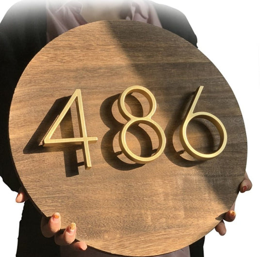 Modern House Numbers | Wall-Mounted Address Digits