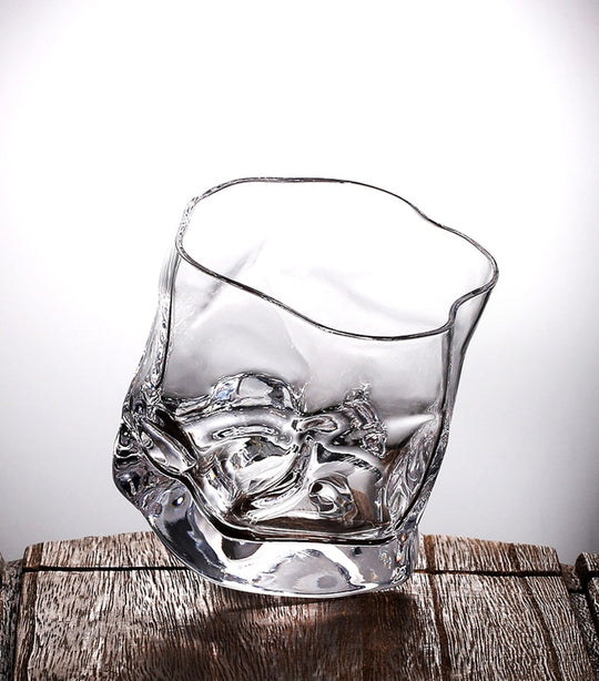 Textured Whiskey Glasses | Two-Piece Cocktail Glass Set