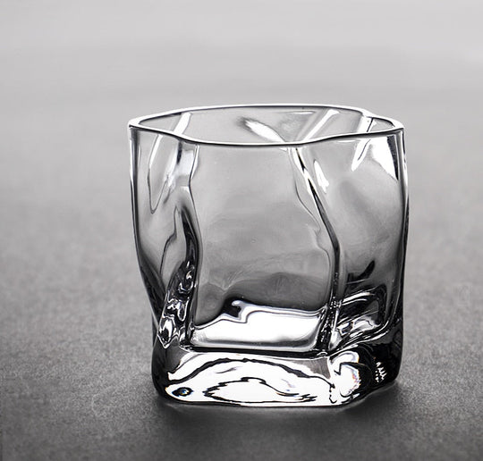 Textured Whiskey Glasses | Two-Piece Cocktail Glass Set