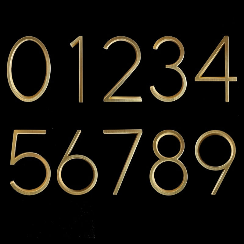 Modern House Numbers | Wall-Mounted Address Digits