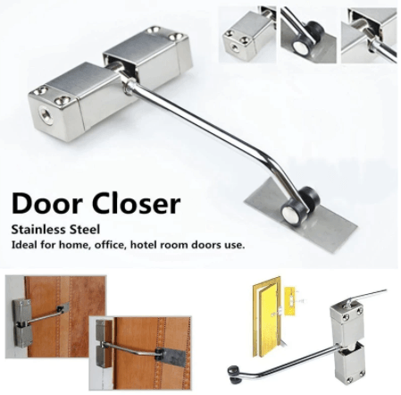 Adjustable Door Closer Hinge | Stainless Steel Hardware