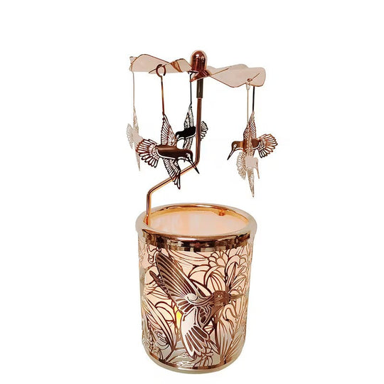 Rotating Bird Candle Holder | Carousel Tealight Spinner