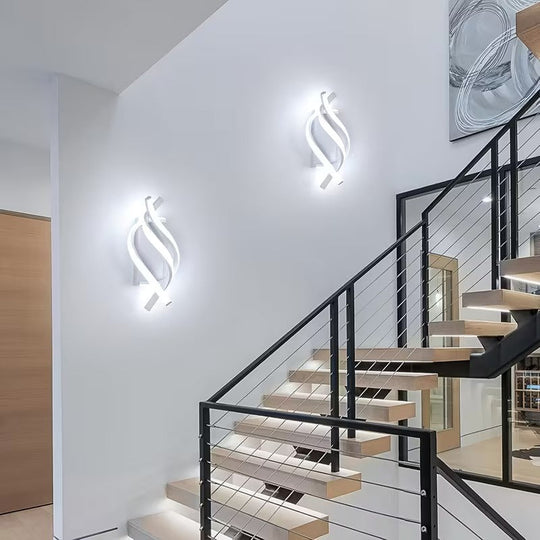 Spiral Band Wall Light | LED Sculptural Sconce