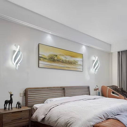 Spiral Band Wall Light | LED Sculptural Sconce